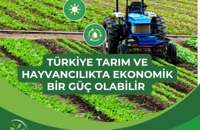 Türkiye’nin Tarım ve Hayvancılık ile Ekonomik Bir Güç Olma Potansiyeli Var.