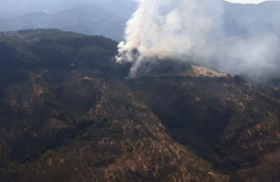 Bir yangın da Afyon’da